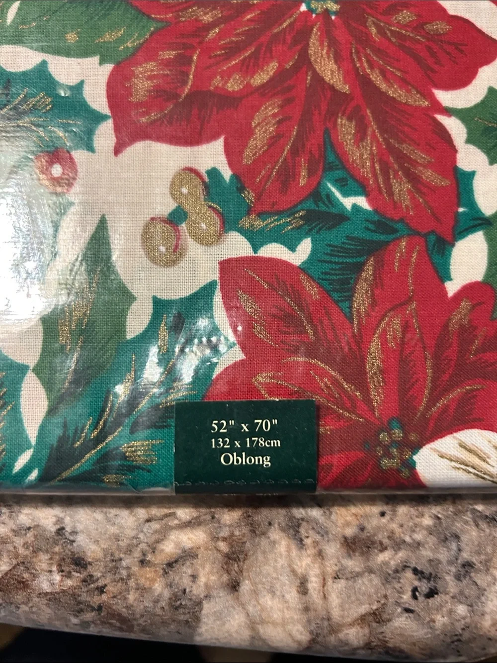 Red Poinsettia Holiday Throw